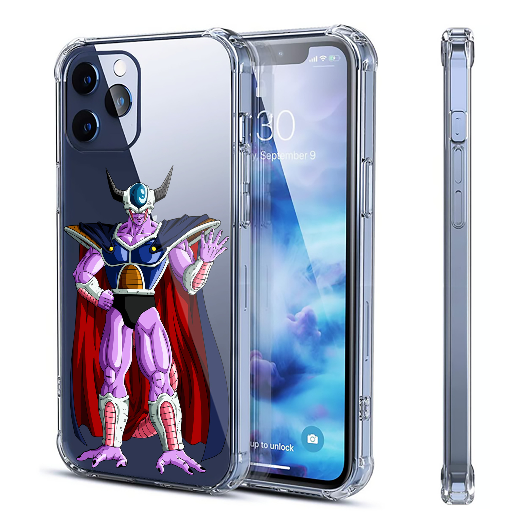 （画像用） ドラゴンボール コルド大王 DRAGON BALL King Cold 【iPhone 12シリーズ対応】透明スマホケース（クリアソフトケース）